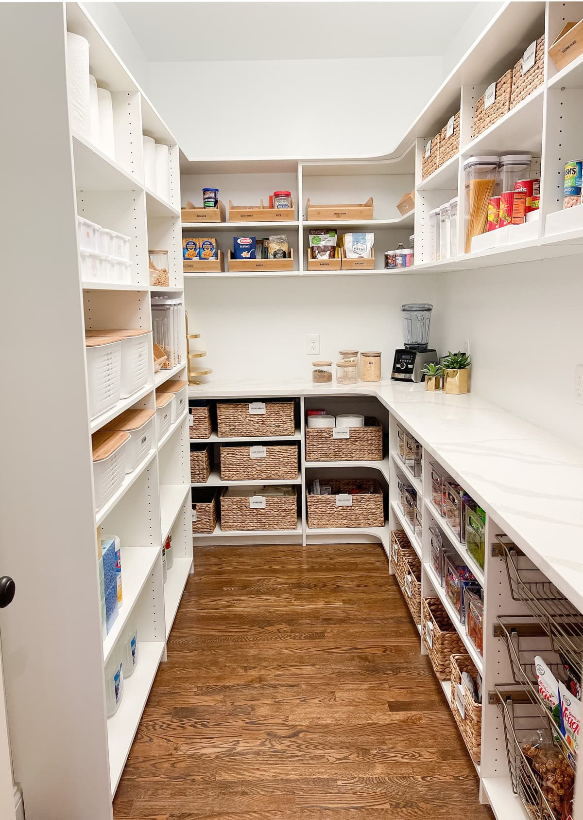 Garage organization with wall-mounted panels and accessories