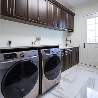 Mudroom built-in storage with cubbies and bench